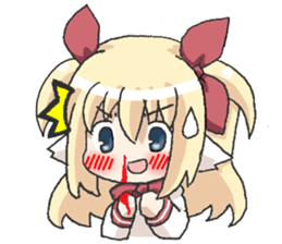 Lovey-dovey Dog ears girl sticker #12325168