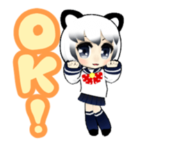 3D Animation Cute Cat Girl sticker #12325677