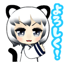 3D Animation Cute Cat Girl sticker #12325678