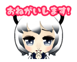 3D Animation Cute Cat Girl sticker #12325679