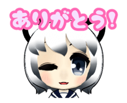 3D Animation Cute Cat Girl sticker #12325682