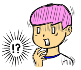 An elementary school boy sticker #12325782