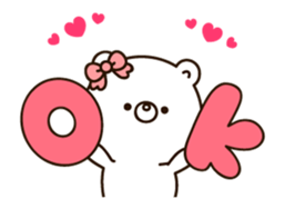 Own pace Lovely bear moving sticker #12325959