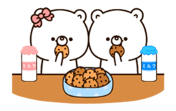 Own pace Lovely bear moving sticker #12325961