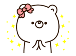 Own pace Lovely bear moving sticker #12325969