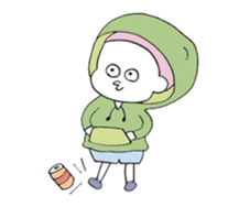 fashionable people and cats sticker #12326145