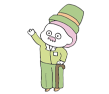 fashionable people and cats sticker #12326147