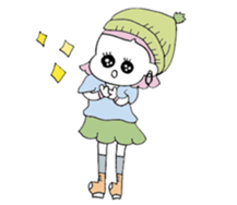 fashionable people and cats sticker #12326149