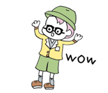 fashionable people and cats sticker #12326150