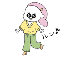 fashionable people and cats sticker #12326152