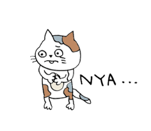 fashionable people and cats sticker #12326165