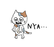 fashionable people and cats sticker #12326168