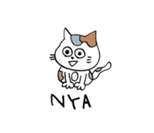 fashionable people and cats sticker #12326173