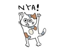 fashionable people and cats sticker #12326179