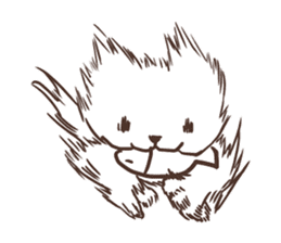 Afterimage Cat sticker #12326989
