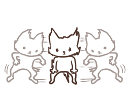 Afterimage Cat sticker #12327010