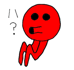 Two legs octopus - Fukudako sticker #12327172
