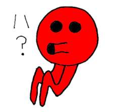 Two legs octopus - Fukudako sticker #12327172
