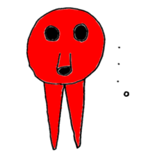 Two legs octopus - Fukudako sticker #12327175