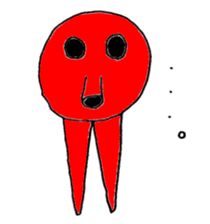 Two legs octopus - Fukudako sticker #12327175