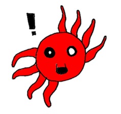 Two legs octopus - Fukudako sticker #12327178