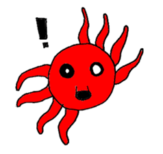 Two legs octopus - Fukudako sticker #12327178