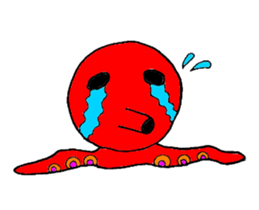 Two legs octopus - Fukudako sticker #12327180