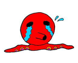 Two legs octopus - Fukudako sticker #12327180