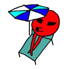 Two legs octopus - Fukudako sticker #12327183