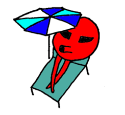 Two legs octopus - Fukudako sticker #12327183