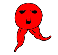 Two legs octopus - Fukudako sticker #12327185