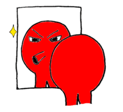 Two legs octopus - Fukudako sticker #12327194