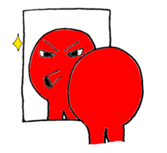 Two legs octopus - Fukudako sticker #12327194