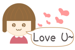 Little Girls: We love chitchat. sticker #12327688