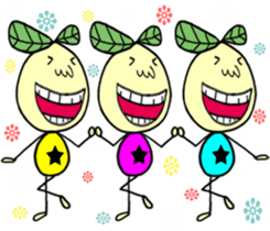 Fairy leaves of colorful tights sticker #12328049