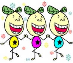 Fairy leaves of colorful tights sticker #12328049