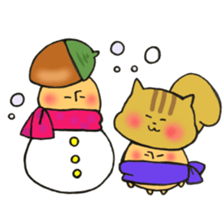 Mr. mushroom in autumn sticker #12328174