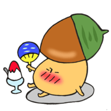 Mr. mushroom in autumn sticker #12328175