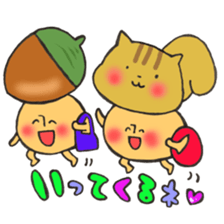 Mr. mushroom in autumn sticker #12328176