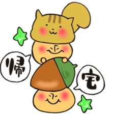 Mr. mushroom in autumn sticker #12328178