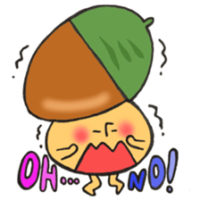 Mr. mushroom in autumn sticker #12328192