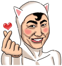 Special Sticker of White Cat Man ver1 sticker #12328358