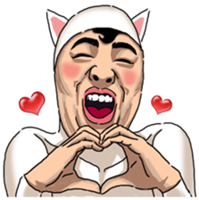 Special Sticker of White Cat Man ver1 sticker #12328359