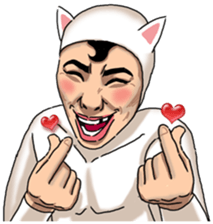 Special Sticker of White Cat Man ver1 sticker #12328361