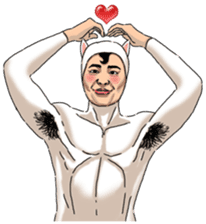 Special Sticker of White Cat Man ver1 sticker #12328362