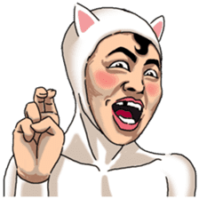 Special Sticker of White Cat Man ver1 sticker #12328364