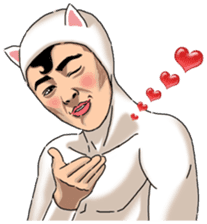 Special Sticker of White Cat Man ver1 sticker #12328367