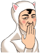 Special Sticker of White Cat Man ver1 sticker #12328368