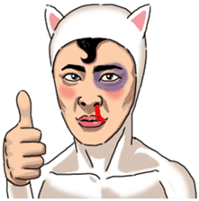 Special Sticker of White Cat Man ver1 sticker #12328371
