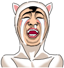 Special Sticker of White Cat Man ver1 sticker #12328384